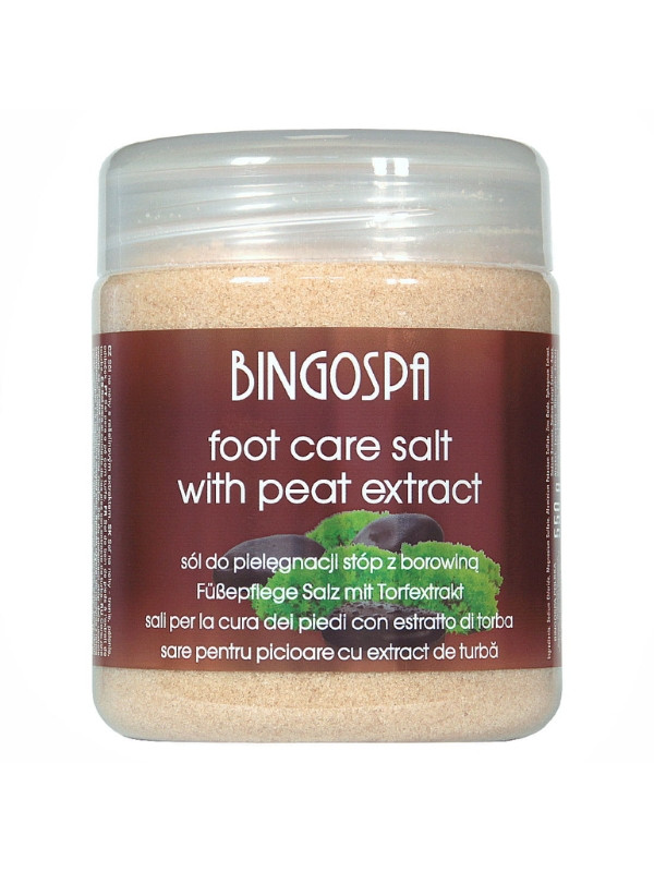 Bingospa Sól do pielęgnacji stóp z Borowiną 550 g