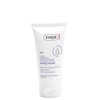 Ziaja Med Crème Visage Apaisante aux Graines de Lin SPF20 Protection Moyenne 50 ml