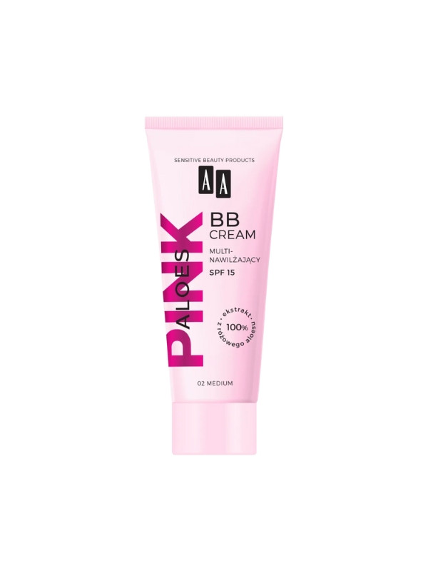 AA Aloes Pink multinawilżający Krem do twarzy BB SPF15 /02/ Medium 30 ml