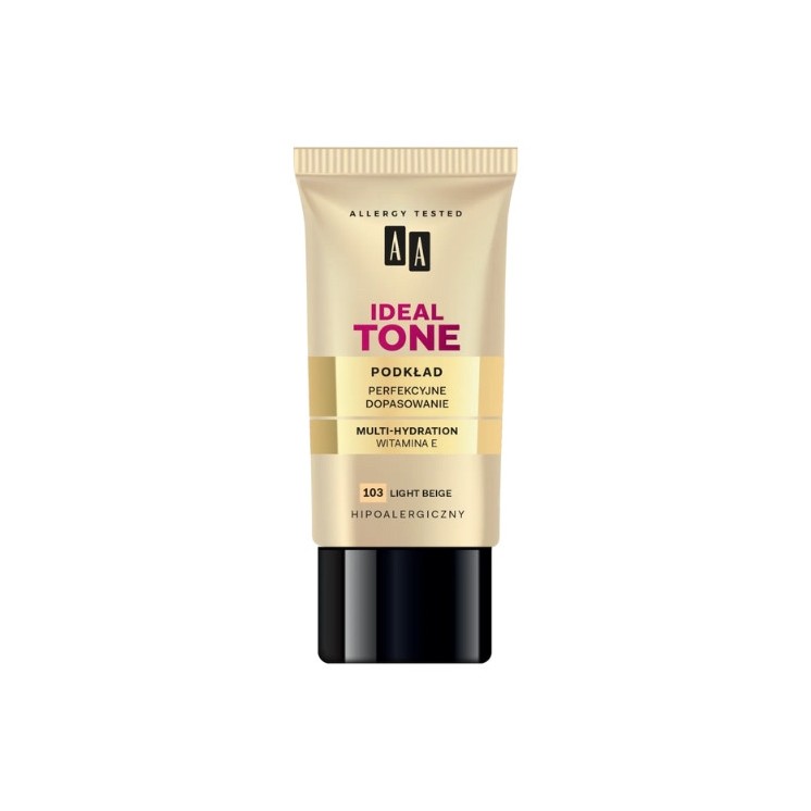 AA Make Up Ideal Tone Perfect match foundation /103/ Light Beige 30 ml