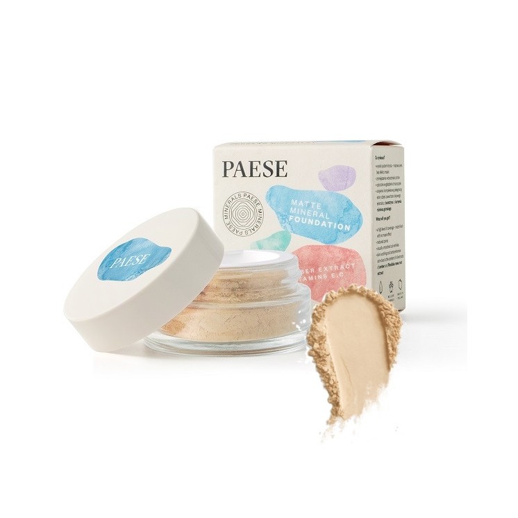 Тональний крем Paese Minerals Mattifying Covering Foundation /100N/ Light Beige 7 г