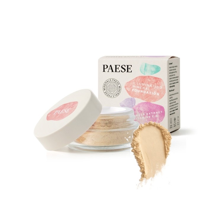 Paese Minerals Illuminating Mineral Foundation /201W/ Beige 7 g