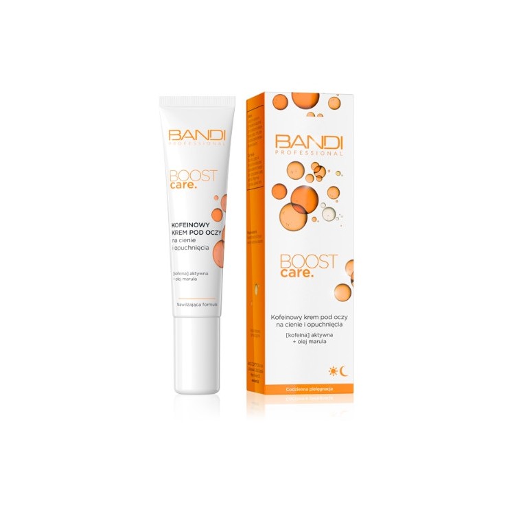 Crème contour des yeux à la caféine Bandi Boost Care pour les cernes et les poches 14 ml