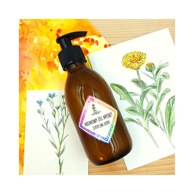 Nowa Kosmetyka romige gezichtswasgel "Clean as gold" 200 ml