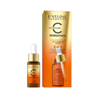 Eveline C Sensation Anti-wrinkle face Serum 20% Vitamin C 18 ml