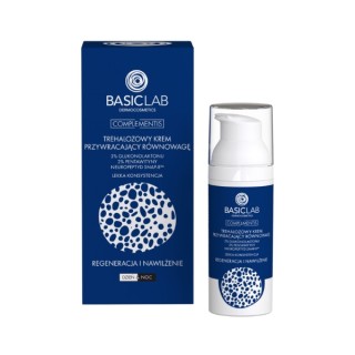 BasicLab Complementis Trehalose Balancing Face Cream 3% Gluconolactone легкої консистенції 50 мл