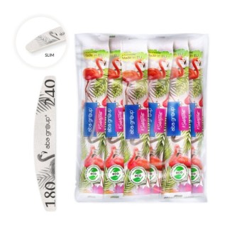 Пилка для нігтів Aba Group Safe Package Half Moon Slim Flaming 180/240 25 шт.