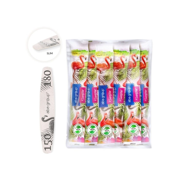 Пилка для нігтів Aba Group Safe Package Ellipse Slim Flaming 150/180 25 шт.