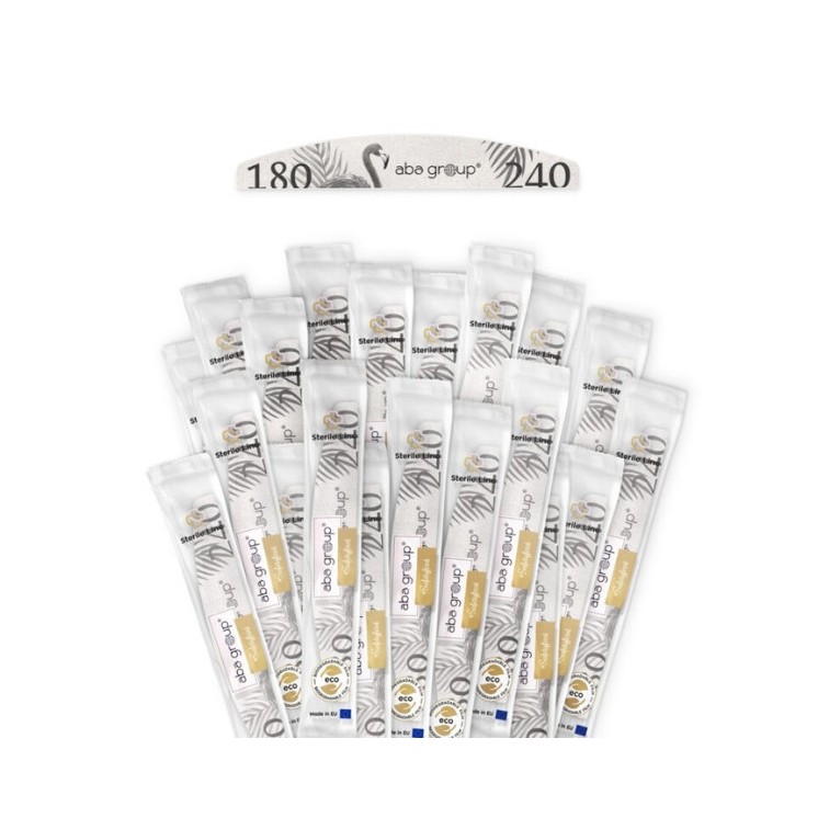 Aba Group Sterile Line Nagelvijl crescent Slim Flaming 180/240 25 stuks
