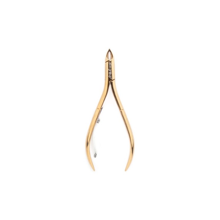 Aba Group Cuticle nipper Premium single-spring Gold 4mm 1 piece