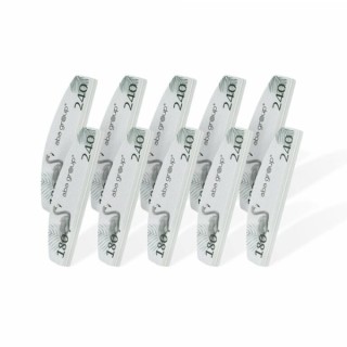 Полірувальник для нігтів Aba Group Sweet Mini Crescent Flaming 180/240 10 шт.