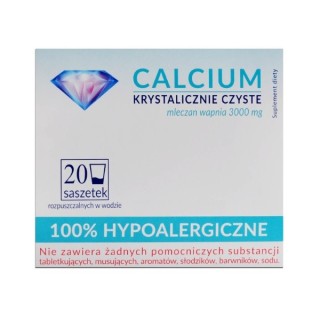 Calcium Crystal Clear 100% hypoallergenic 20 sachets