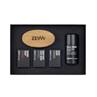 Zew for Men Pakiet dla mężczyzn: Szczotka do brody + Mydło do brody + Mydło do twarzy i ciała + Mydło do twarzy, ciała i włosów