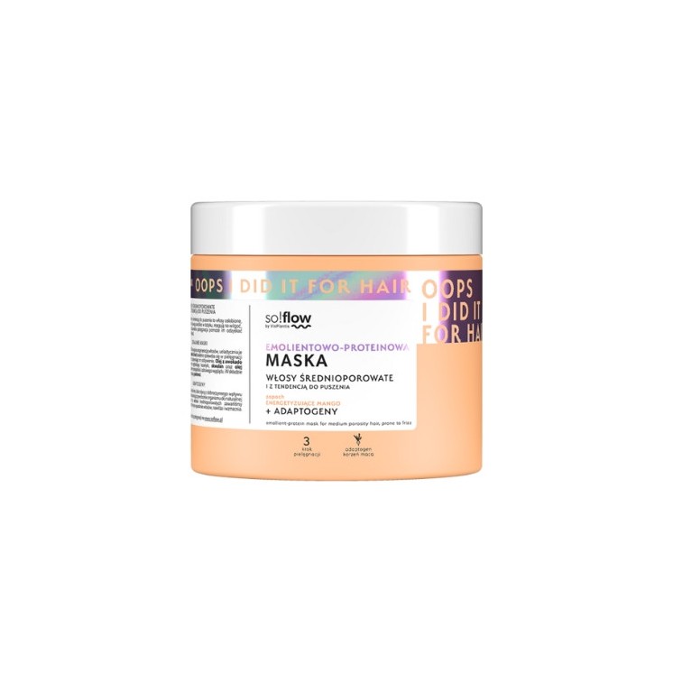 Vis Plantis so!flow Emollient-protein mask for medium porosity hair with a tendency to frizz 400 ml