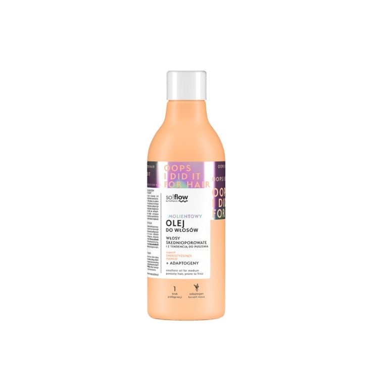 Vis Plantis so!flow Emollient Oil for medium porosity hair with a tendency to frizz 150 ml