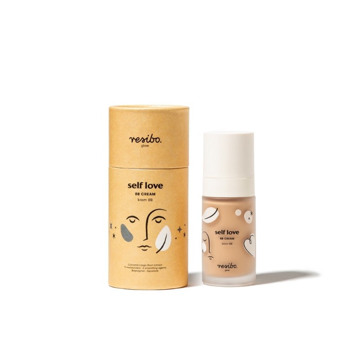 Crème BB Visage Resibo Glow Self Love Beige Natural SPF6 30 ml