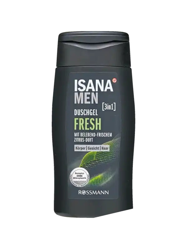 Isana Men 3w1 Żel pod prysznic dla mężczyzn Fresh 300 ml