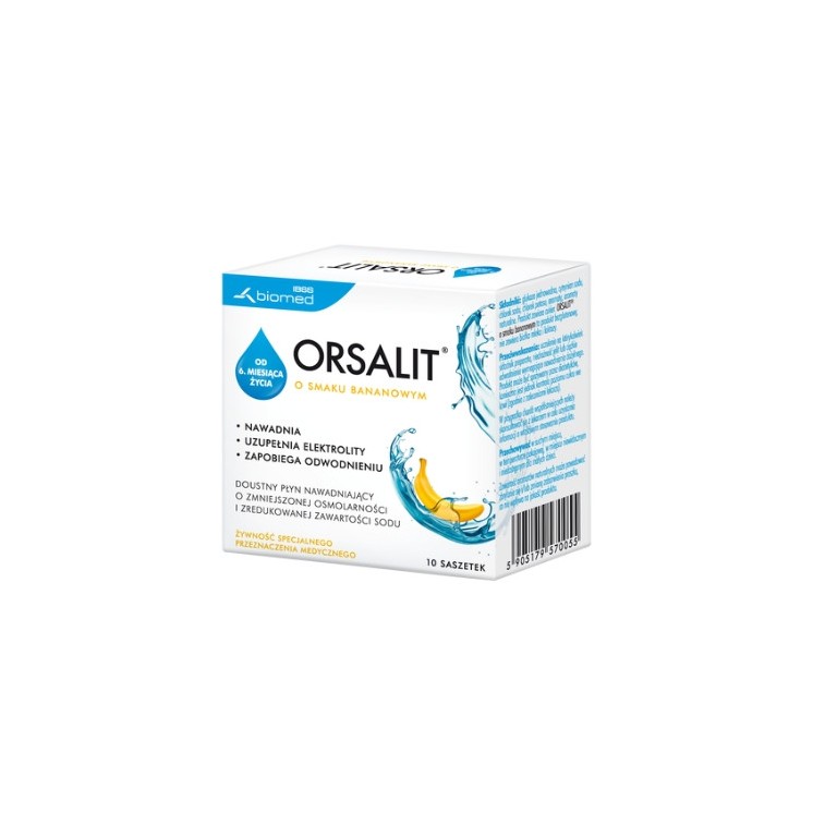 Orsalit Electrolytes banana flavor 10 sachets