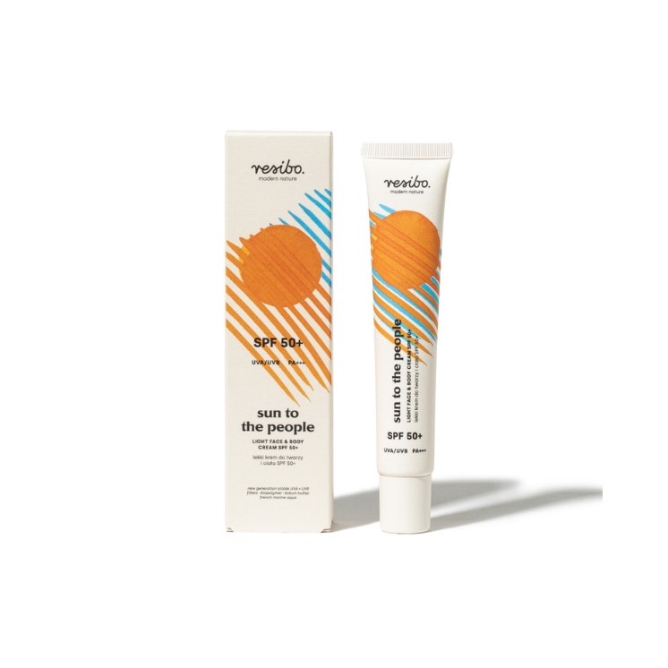Resibo Sun to the People lichte gezichts- en bodycrème SPF50 + 50 ml