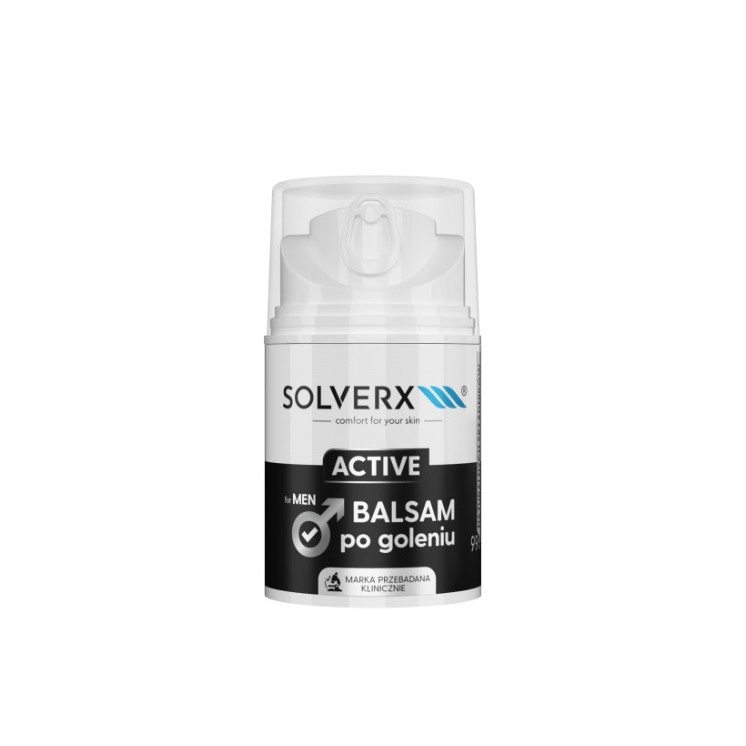 Бальзам після гоління Solverx for Men Active Energizing для чоловіків 50 мл