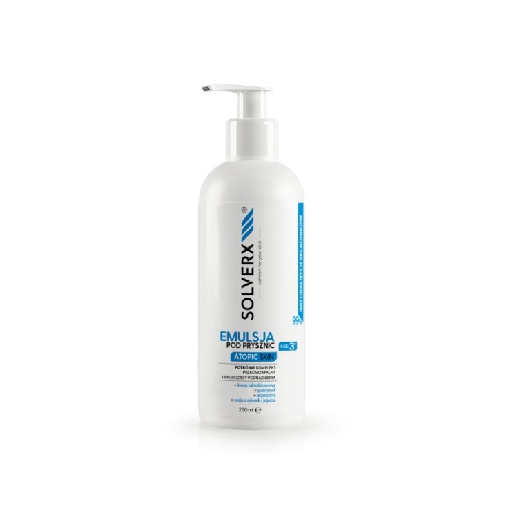 Solverx Atopic Skin Douche-emulsie voor atopische huid 250 ml