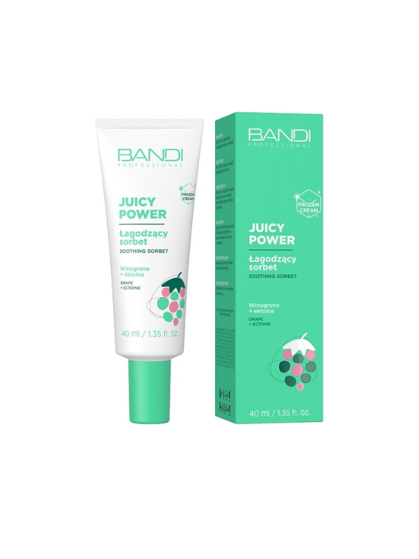 Bandi Juicy Power łagodzący Sorbet w kremie do twarzy Winogrono + Ektoina 40 ml