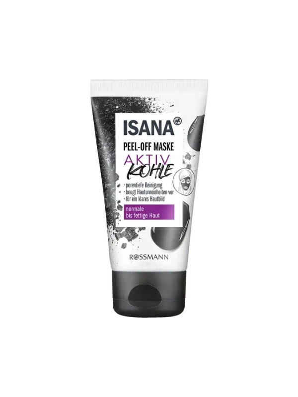 Isana Maska do twarzy Peel-off z węglem aktywnym 75 ml