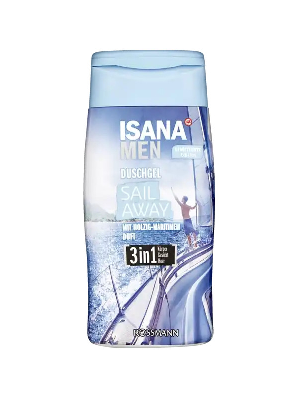 Isana Men Żel pod prysznic dla mężczyzn 3in1 Sail Away 300 ml