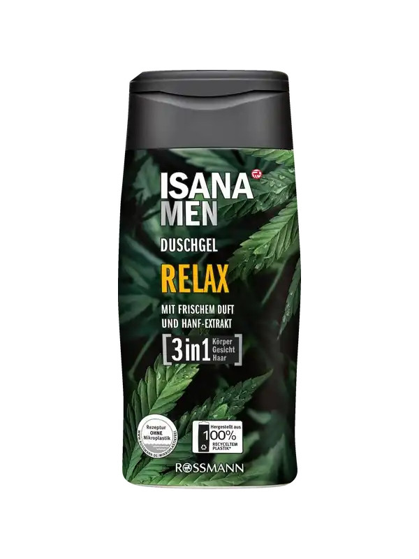 Isana Men Żel pod prysznic dla mężczyzn 3in1 Relax 300 ml