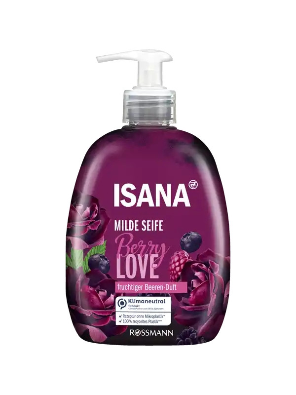 Isana łagodne Mydło do rąk Berry Love 500 ml