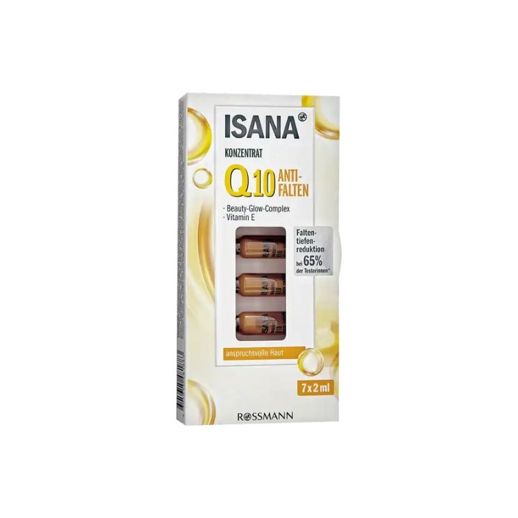 Isana Q10 Anti-wrinkle face concentrate in ampoules 7 x 2 ml