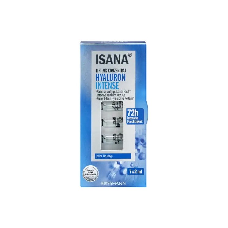 Isana lifting face concentrate in ampoules Hyaluron Intense 7 x 2 ml