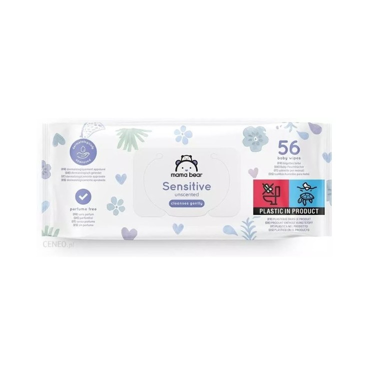 Mama Bear Wet wipes Sensitive Baby 56 pcs