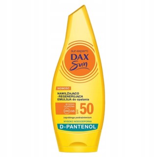 Dax Sun nawilżająco-regenerująca Emulsja do opalania SPF50 D-Pantenol 175 ml