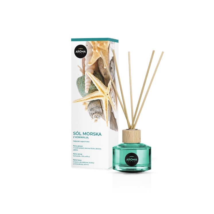 Aroma Home Meersalz mit Maiglöckchen-Duftstäbchen 50 ml