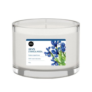 Aroma Home Iris mit weißer Rose Duftkerze 115 g