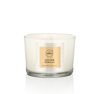 Ароматична свічка Aroma Home Elegance Series Cotton Vanilla 115 г