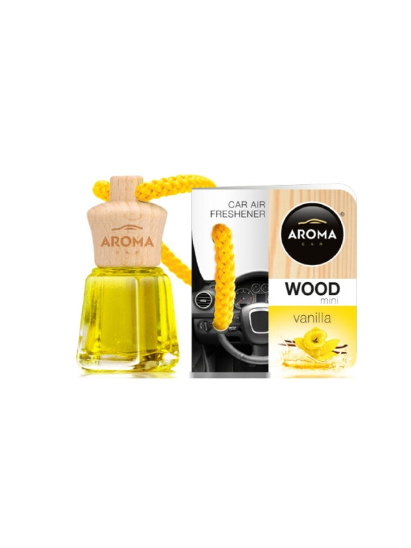 Aroma Car Wood Mini Odświeżacz powietrza do samochodu Vanilla 4 ml