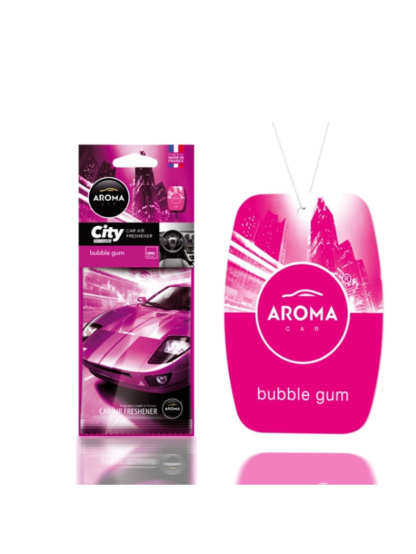 Aroma Car City Zawieszka zapachowowa do samochodu Bubble Gum 1 sztuka