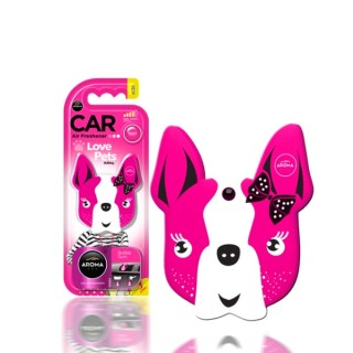 Aroma Car Dog Pink Blossom Autoduftanhänger, 1 Stück
