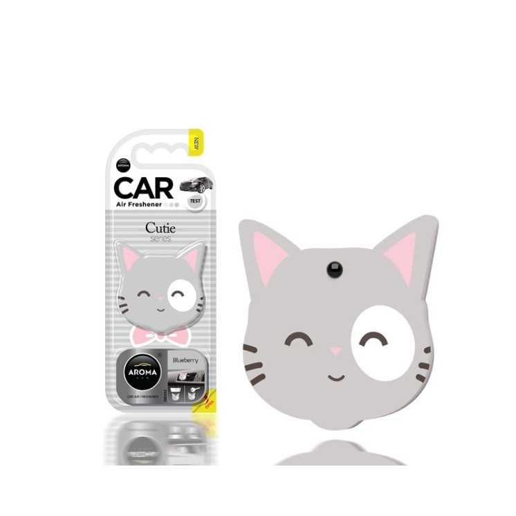 Aroma Car Cutie Cat Blueberry Autoduftanhänger, 1 Stück