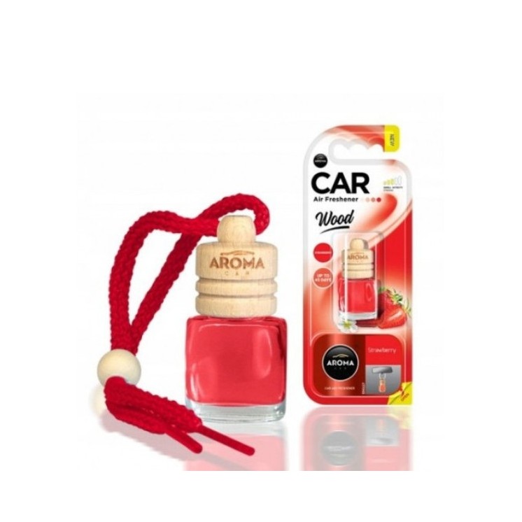 Aroma Car Wood Auto-Lufterfrischer Strawberry 6 ml