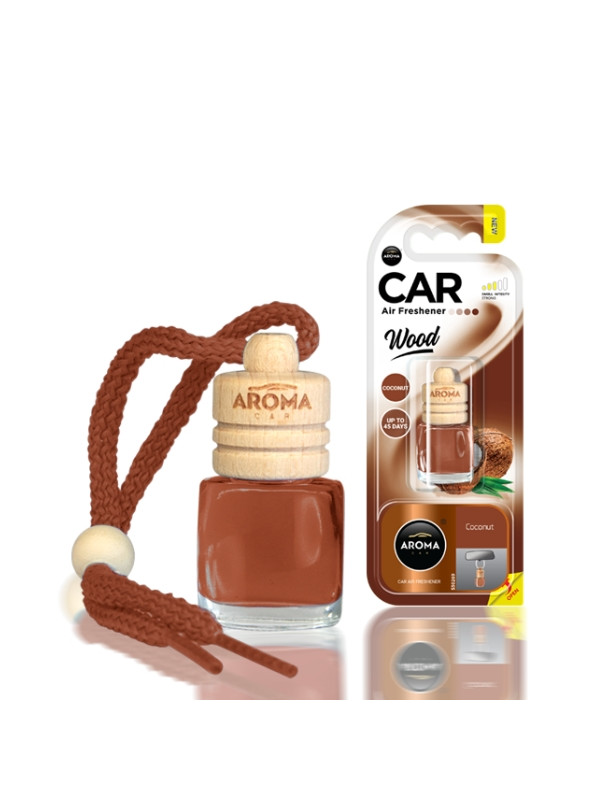 Aroma Car Wood Odświeżacz powietrza do samochodu Coconut 6 ml