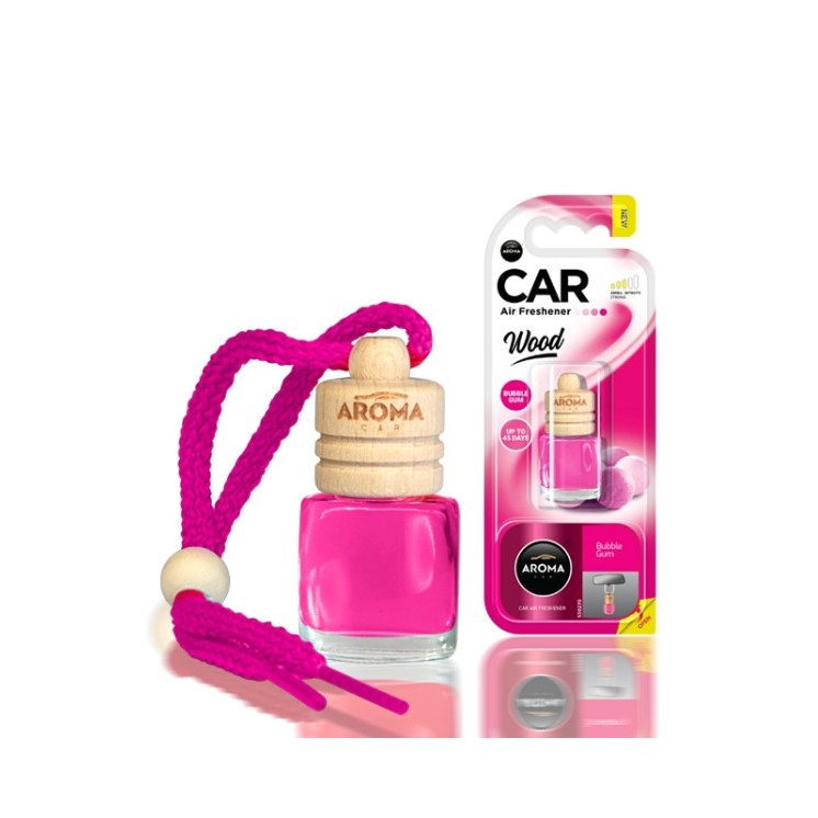 Aroma Car Wood Auto-Lufterfrischer Bubble Gum 6 ml