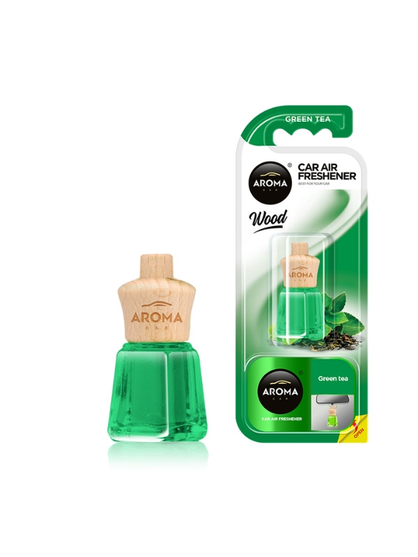 Aroma Car Wood Mini Odświeżacz powietrza do samochodu Green Tea 4 ml