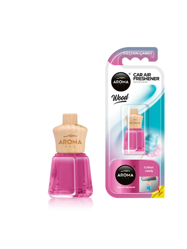 Aroma Car Wood Mini Odświeżacz powietrza do samochodu Cotton Candy 4 ml