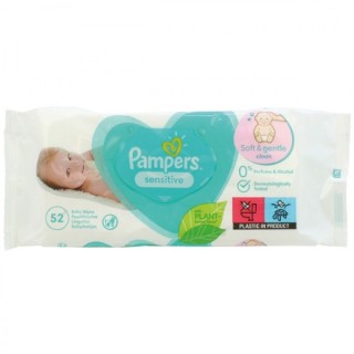 Вологі серветки Pampers Sensitive 52 шт.