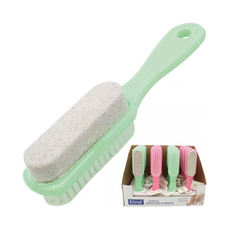 Pumice stone with a brush 1 piece