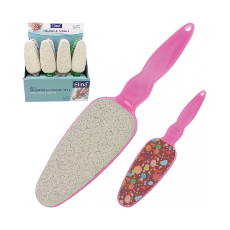 Puimsteen met vijl 2in1 1 stuk