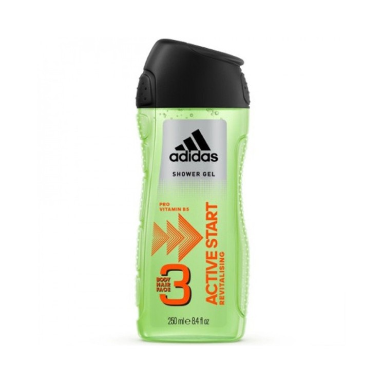 Adidas Douchegel voor heren 3in1 Active Start 250 ml